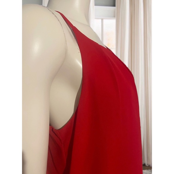 Size M | DNA Couture | Red Pleated Blouse/Top - Picture 8 of 16